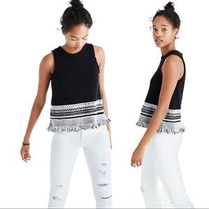 Madewell Villagrove Sweater Raw Hem Tank Top